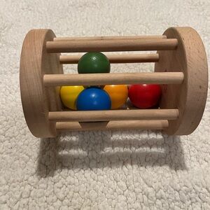 Montessori Colorful Wooden Rolling Toy for Kids